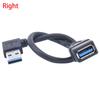 Usb 3.0 Right/Left 90 Degree Extension Usb Cable Male To Female Adapter Cord