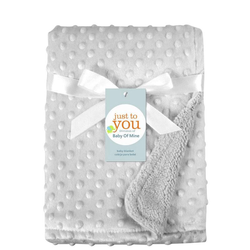 Thermal Soft Fleece Bath Towel Double Layer Baby Blanket Warm Sleep Cover Swaddle Wrap Newborn Baby Stroller Blanket Sleepsack