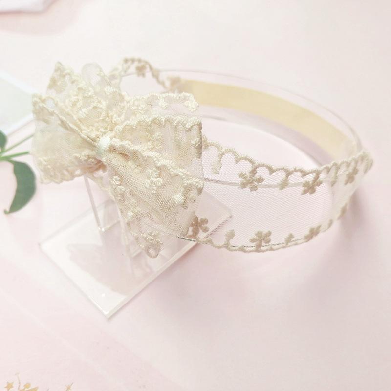 Lace Florwers Baby Girls Headbands Elastic Princess Girl Hair Bands  Bowknot Cute Infant Headwear Accessories