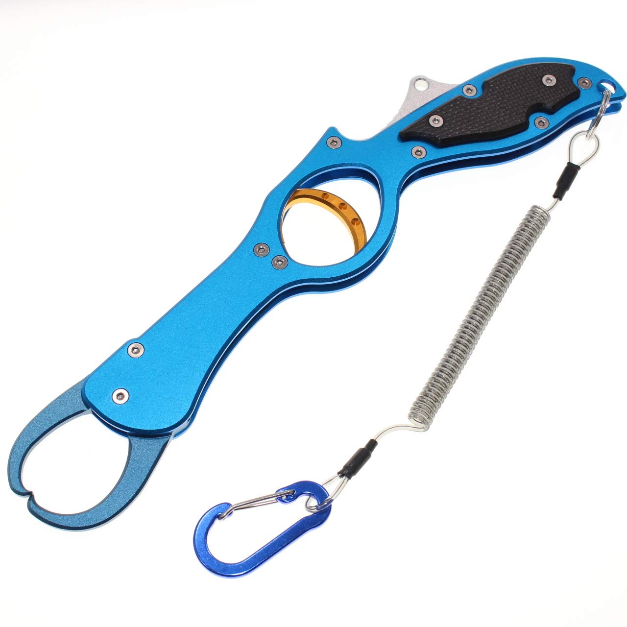 

1091 Fish Lightweight Aluminum Fish Long Reach Gun Grip (Iregui) Grip, Grip, (Blue (Aluminum Trigger))
