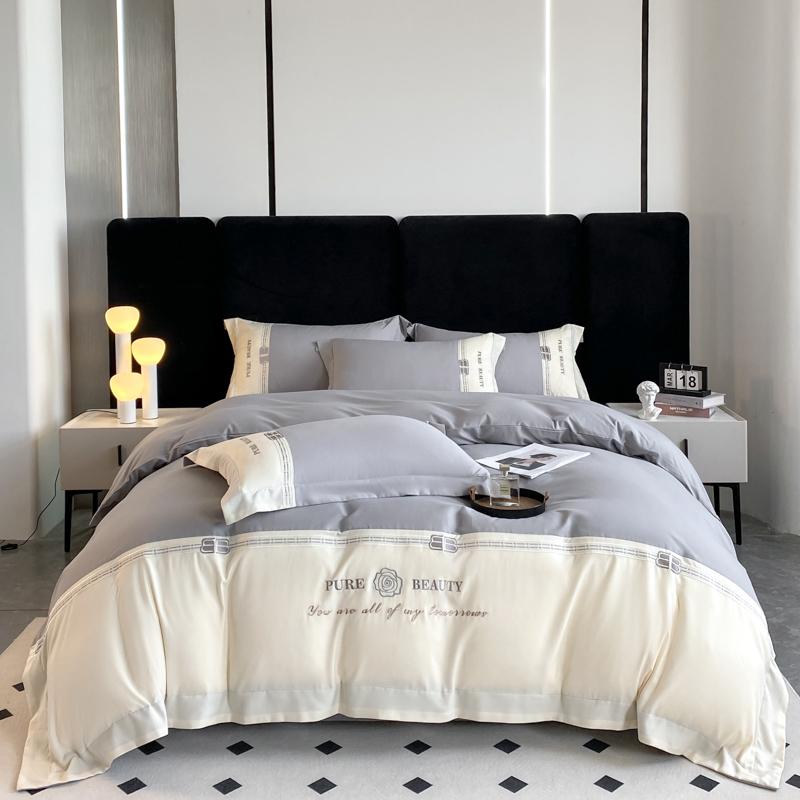 

Комплект постільної білизни з бавовни класу люкс розміру кінг, квін, двоспальний, односпальний з простирадлом, підковдрою, наволочками для 1/2 осіб, елегантна спальня 150x200cm 3pcs