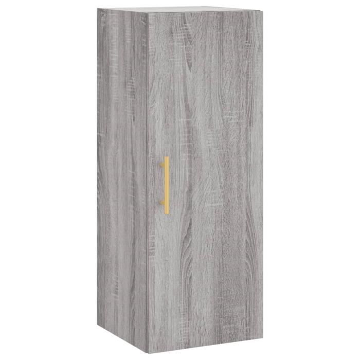 VidaXL Armoire murale sonoma gris 34,5x34x90 cm 828850