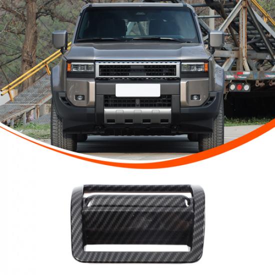 ABS Carbon Fiber Headlight Switch Button Trim For Toyota Land Cruiser LC250 24+