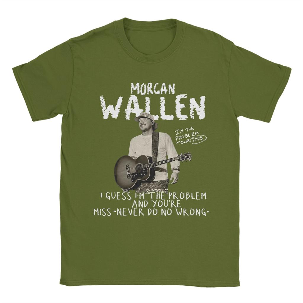 Morgans Wallens T-Shirt Men  Fashion Pure Cotton Tee Shirt Crew Neck Short Sleeve T Shirts Plus Size Clothes