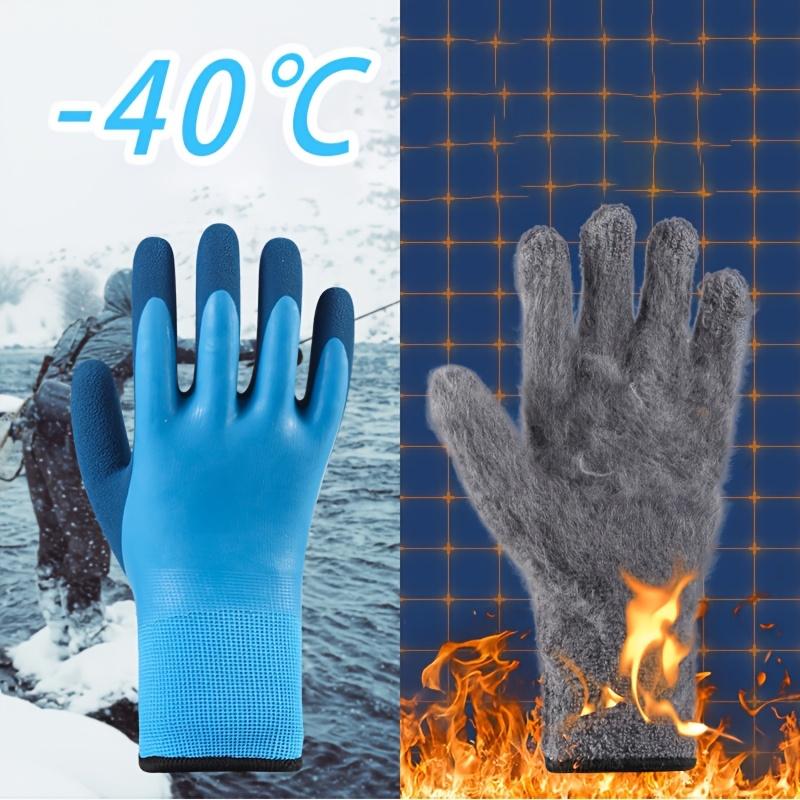 1 Paar Herren- und Damen-Winterhandschuhe, Strickstoff aus Polyester