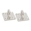 2Pcs Boat Square Pad Eye Stainless Steel Firm Durable Marine SS Pad Hardware for Yacht 30 X 35mm 1.2 X 1.4in