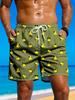Pato Lindo Estampado 3D Verano Nuevos Pantalones Cortos de Playa Secado Rápido Bañadores para Hombres y Mujeres Pantalones de Playa Hip Hop