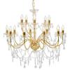 VidaXL Chandelier 2 Niveaux Lampe Suspendue Lustre Luminaire Éclairage Chandelier De Plafond Intérieur Salon Salle De Séjour 281613