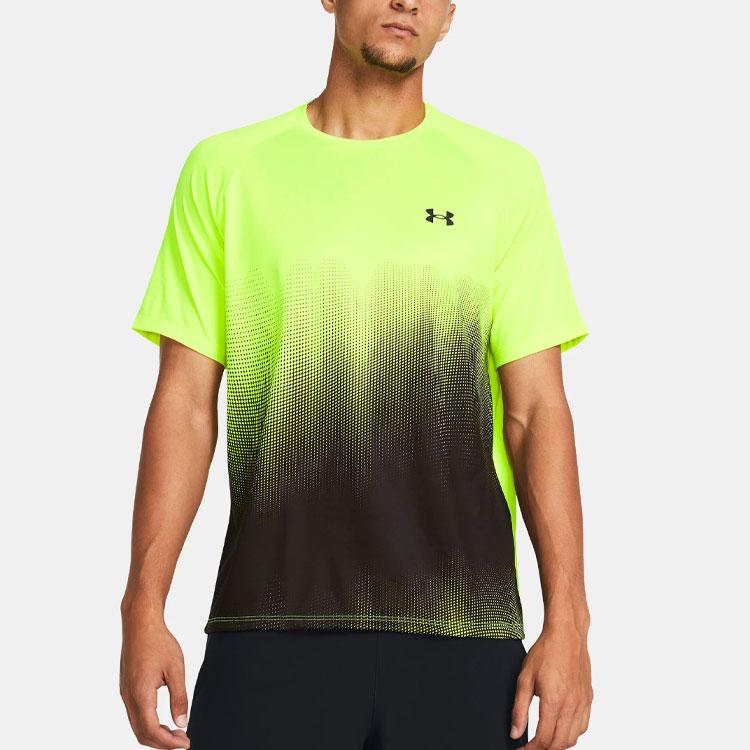 Men's T-Shirt Under Armour T Shirt Men's High Visuality Yellow