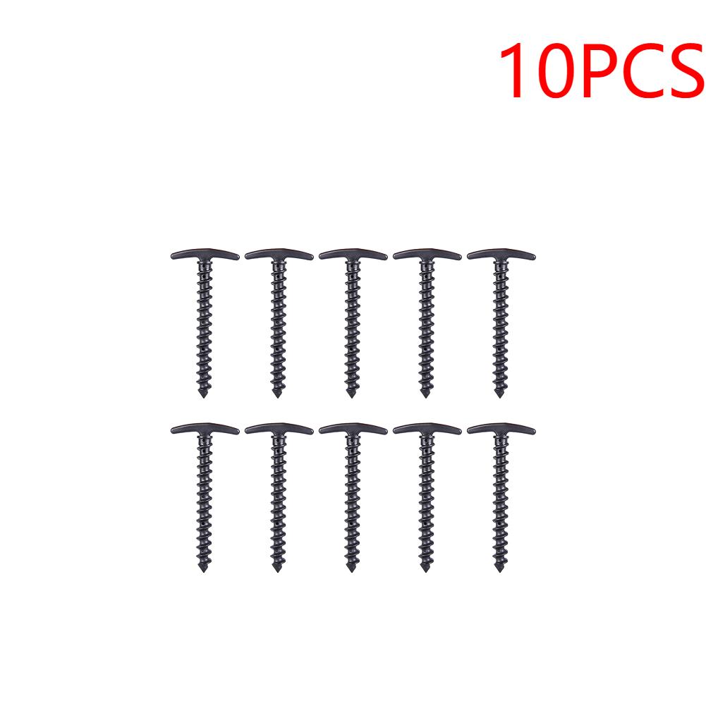 

10pcs/pack Tent Pegs Ground Nails Outdoor Camping Peg Screw Anchor Stakes Hiking Tent Pins Windproof Tent Accessories 14.5x7cm