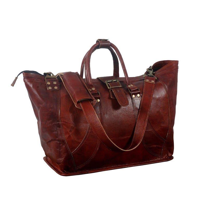 

Leather Doctor Bag for Men and Women – Vintage Travel Duffle Bag – Handmade Full Grain Leather Work and Medical Bag 16 x 12 x 5 in