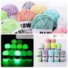 800m Funktionelles Garn Leuchtet im Dunkeln Polyester Leuchtendes Dickes Garn 2mm zum Handstricken Teppich Pullover Mütze Wollgarn