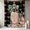 Onepunch Man Wandteppich Ästhetisches Wandbehang Gedruckter Stoffdecke Dekorative Wandteppiche Für Schlafzimmer Wohnzimmer Heimdekoration
