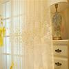 1 buc Cortină Transparentă Europeană cu Flori Embosate Pentru Camera de Zi Broderie 3D Cortină de Tul Transparentă Pentru Dormitor Birou Living Sufragerie Dormitor
