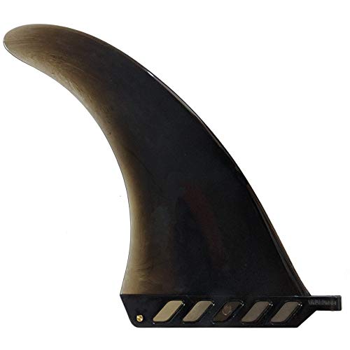 saruSURF Safety Flex Soft Center Fin 8" for Longboards, SUPs, and AirSUPs - Black