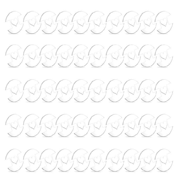 50Pcs Acrylic Buttons Hat Making Fasteners Round Buttons