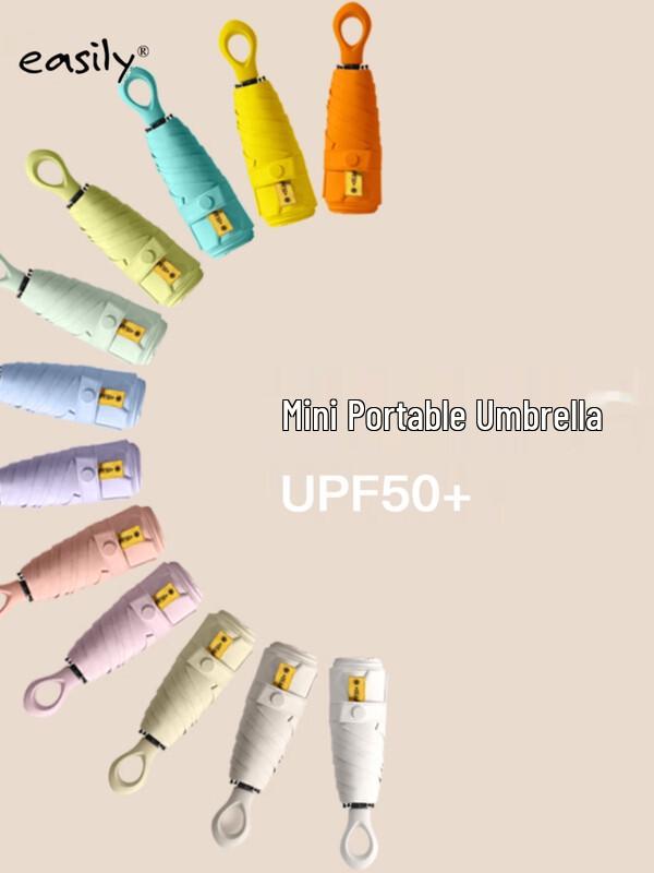 Easily Compact Ultralight 5-Fold UV Protection Sun Umbrella