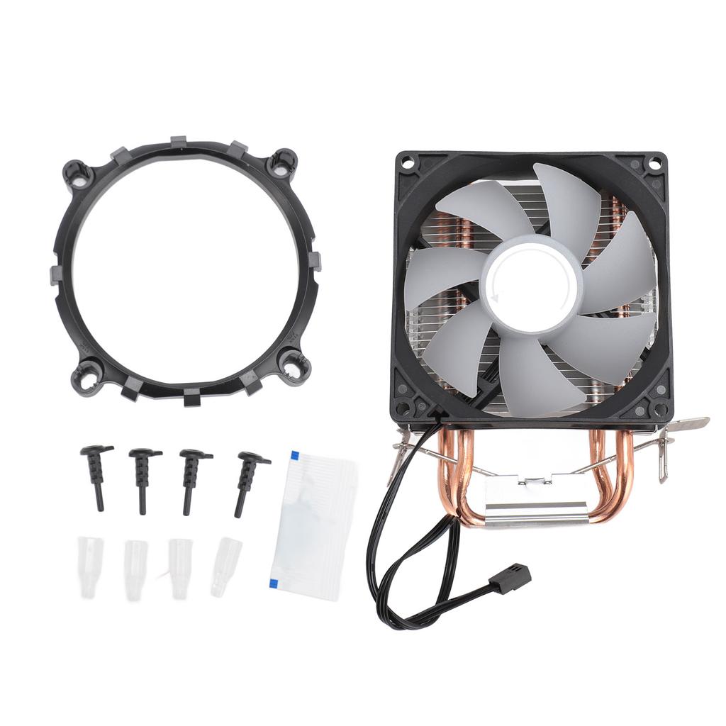 CPU Cooler Dual Heat Pipe 48CFM DC12V Quiet Operation Hydraulic Bearing Fan for Intel LGA 775 1150