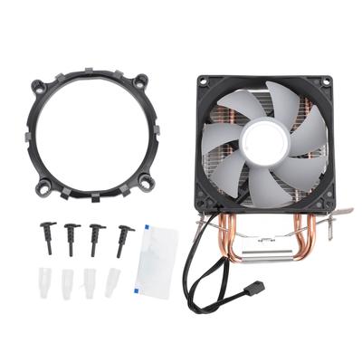 Cooler CPU cu conducte de căldură duble 48CFM DC12V Funcționare silențioasă Ventilator cu rulment hidraulic pentru Intel LGA 775 1150 1151 1155 1156 1200