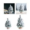Snow Flocked Christmas Tree Small Artificial Christmas Tree Mini Desk Christmas Tree