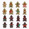16Pcs/set Kid Gift Gingerbread Man Ornament PVC Xmas Tree Decoration Christmas Tree Pendant