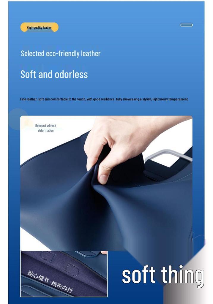 Leather A4 Document & Briefcase Bag for Students