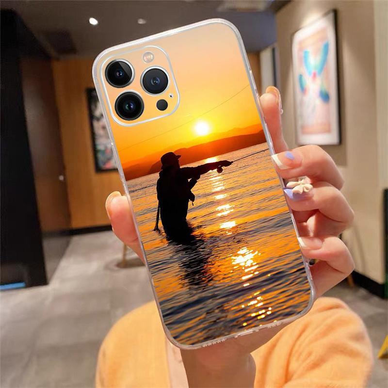 Phone Case For iphone 17ProMax Air 16 15 14 13 Pro Max 15 16 Pro 15Plus Bass Fishing Fisherman Hunting Man