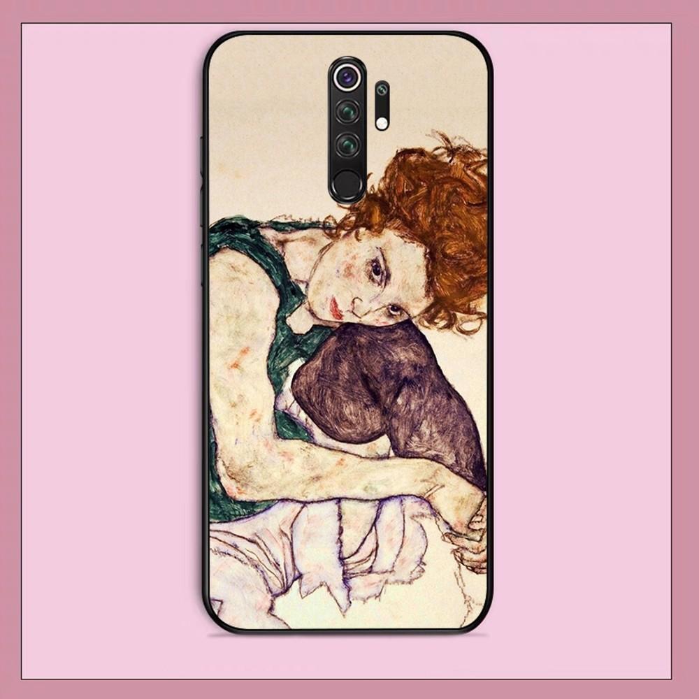 Egon Schiele Phone Case For Redmi Note 4 X 5 A 6 7 8 T 9 9S 10 11 11S 11Epro Poco M3 pro