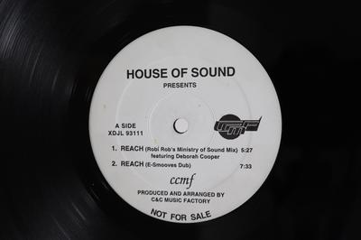 12inch Record HOUSE OF SOUND PRESENTS CCMF  Reach XDJL93111 CCMF 1996 US Dance  Electronica Used