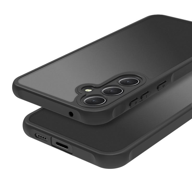 Applicable to Samsung A17 A25 Skin Sense 2-in-1 Mobile Phone Case A26 Black Hard Case A07 Frosted Case Airbag Anti-drop