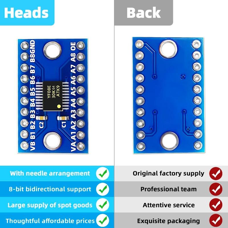 5/10PCS TXS0108E High Speed Full Duplex 8 Channel Level Conversion Module 8-Bit 8 CH Logic Level Bi-Directional Converter Module