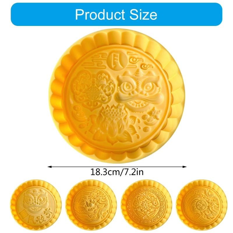 Hand Pressed Mooncakes Mould Large Traditional Festival Treats Mold Dessert Mold Kitchen Tool for Baking Enthusiasts