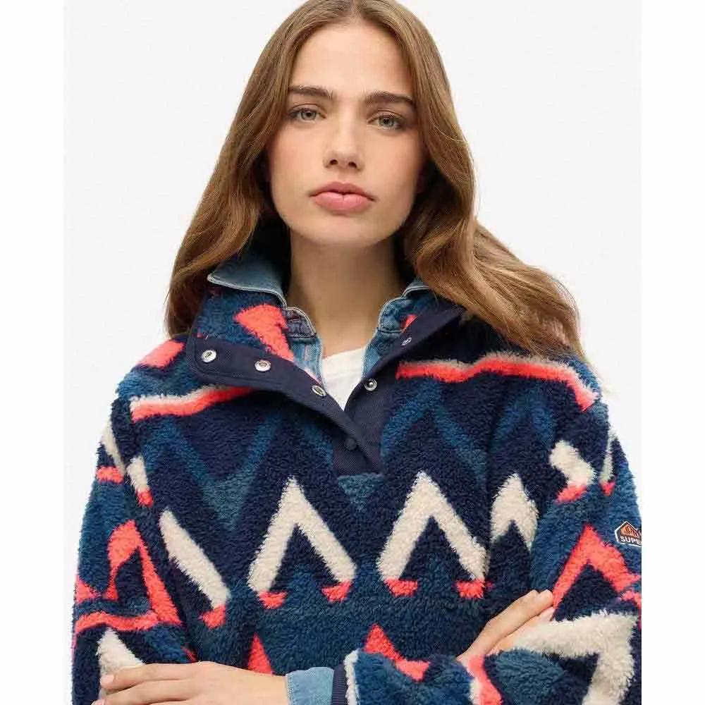 Superdry Sweater Super Soft Printed Henley