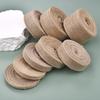 0.6-5cm Natural Burlap Fabric Jute Craft Ribbon Lace for Gift Wrapping Christmas Rustic Vintage Wedding Decor 10Meter