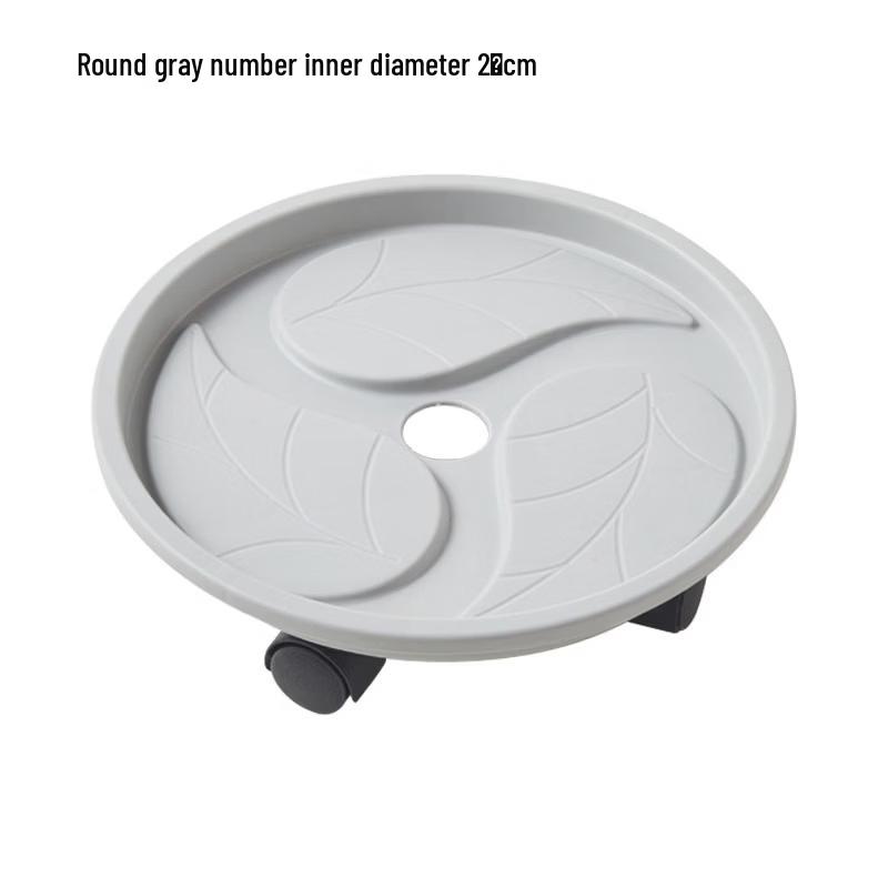 Lilang Rolling Plant Pot Caddy with Drip Tray