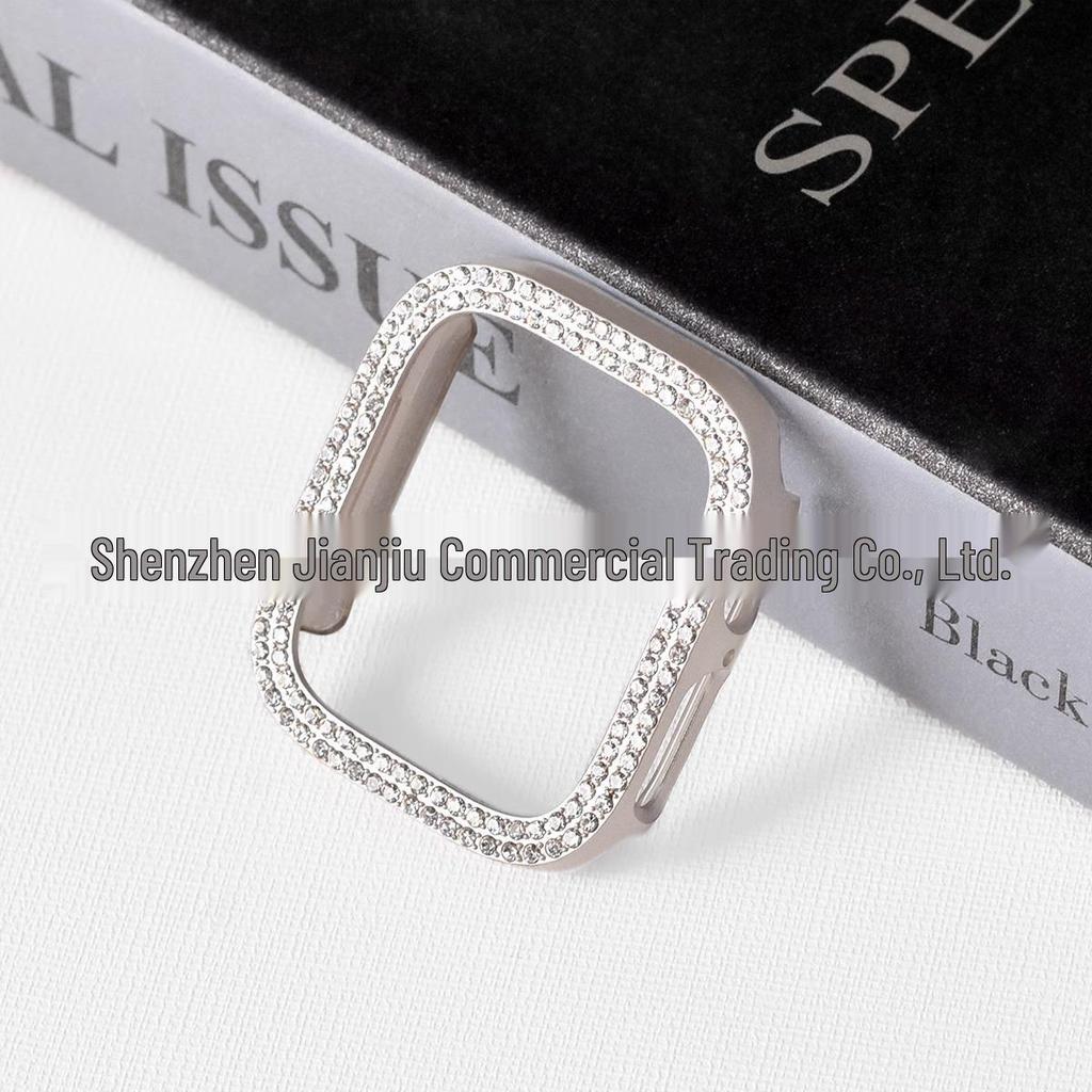 Koperta 46 mm z diamentami do zegarka Apple Watch Series 3-10