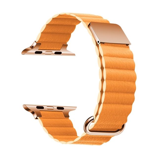 Geeignet für Apple Watch 8 Armband Apple Watch se/ultra/7. Generation iwatch6 Lederarmband magnetische Anziehungskraft Kreativität