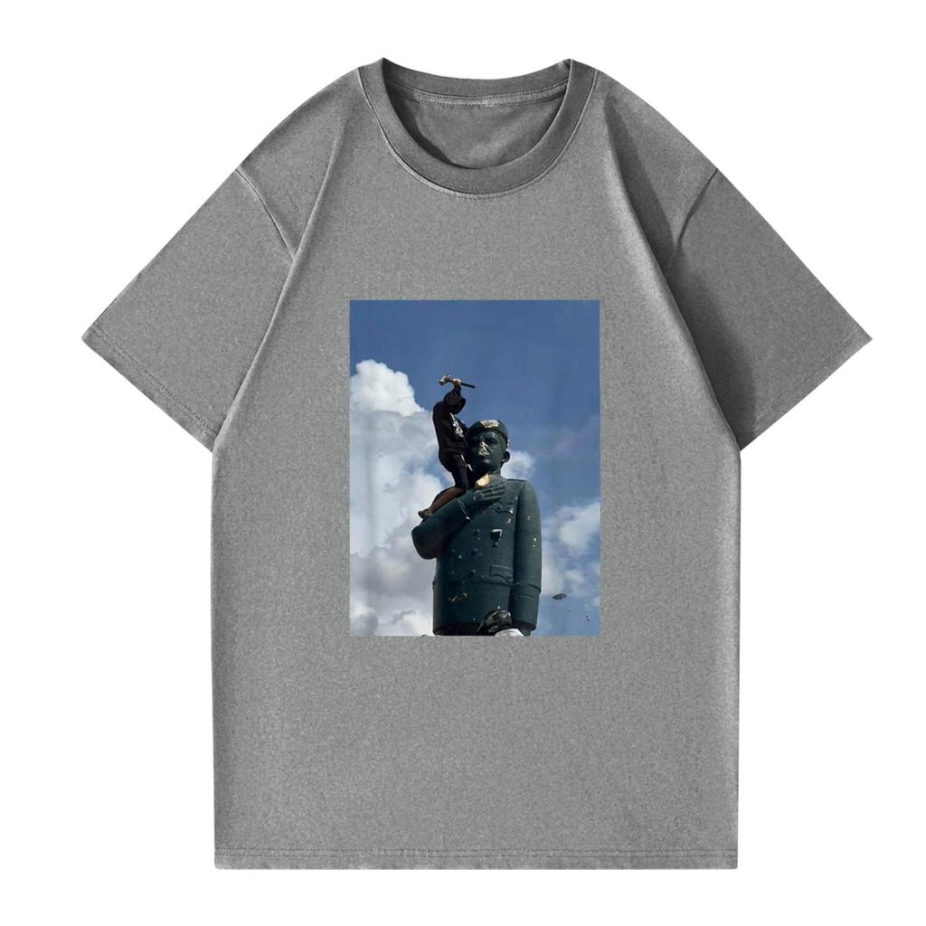 Modisches rundhalsiges lässiges bedrucktes kurzärmeliges T-Shirt Top für Damen und Herren