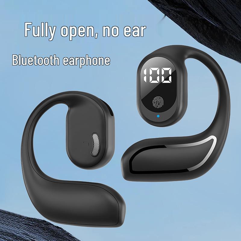 FN-98 Air Conduction Sports Earphones: Long Battery Life, Bluetooth, Digital Display, Non-In-Ear