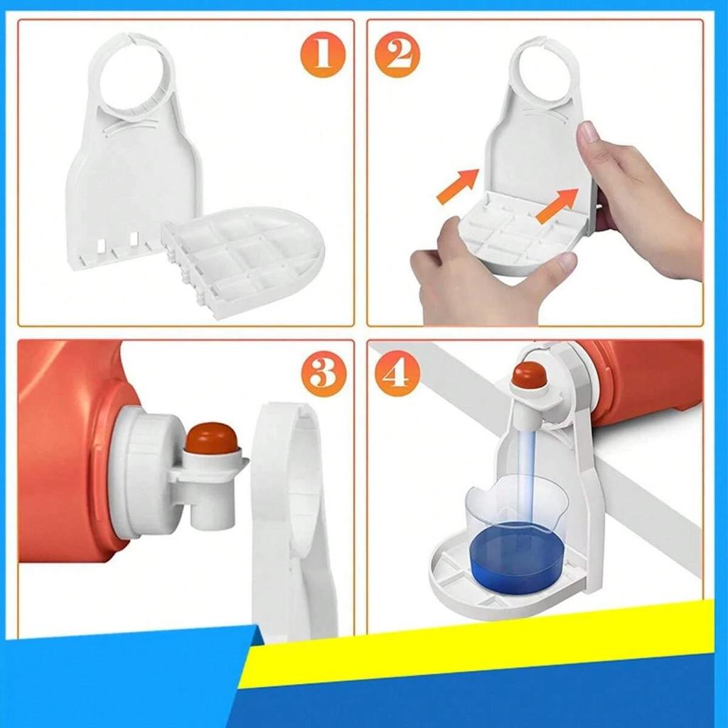 2pcs New Laundry Cleaning Agent Holder Rack To Prevent Spill And Drip, Foldable Cup Holder For Bathroom,Kitchen, Sturdy Summer Assembled Rack