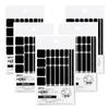 GRIPLUS Gripplus Ultra-Thin, Strong Anti-Slip Stickers, Stick Type, Postcard Size, Black, 5-Pack