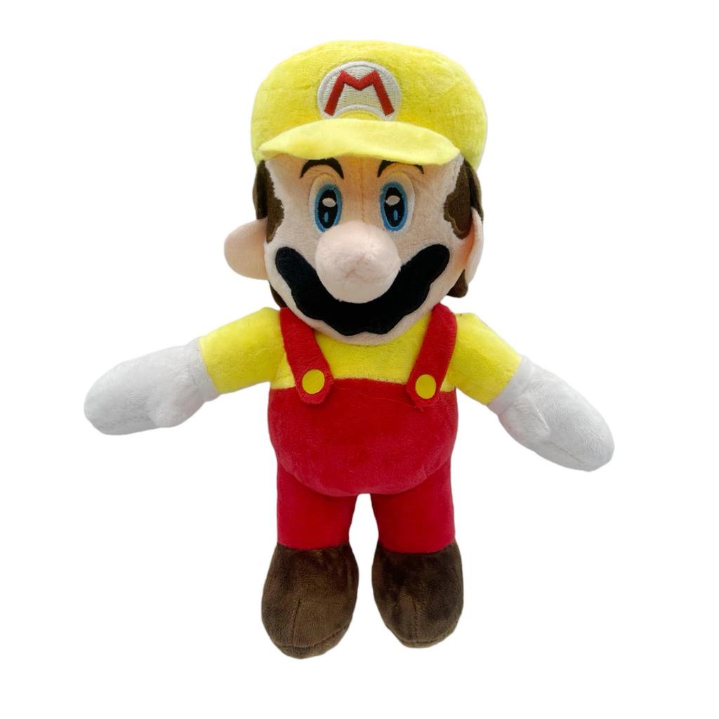 Mario & Friends Plush Set: Mushroom Person, Yoshi, Luigi, Mario