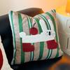 Washable Cartoon Pillow Cover Square Cushion Cover Modern Cream Style Pillow Cover  Sofa