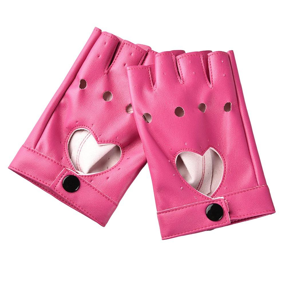 New Fashion PU Leather Fingerless Dance Glove Gothic lolita Jazz Style Cosplay Mittens Cosplay Party Gloves