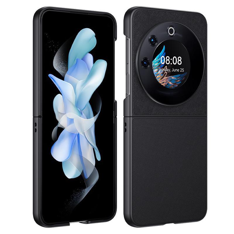 Suitable for Transsion PhantomVFlip Mobile Phone Case Carbon Fiber Kevlar Pattern Anti-drop Ultra-thin Leather Case Protective Case