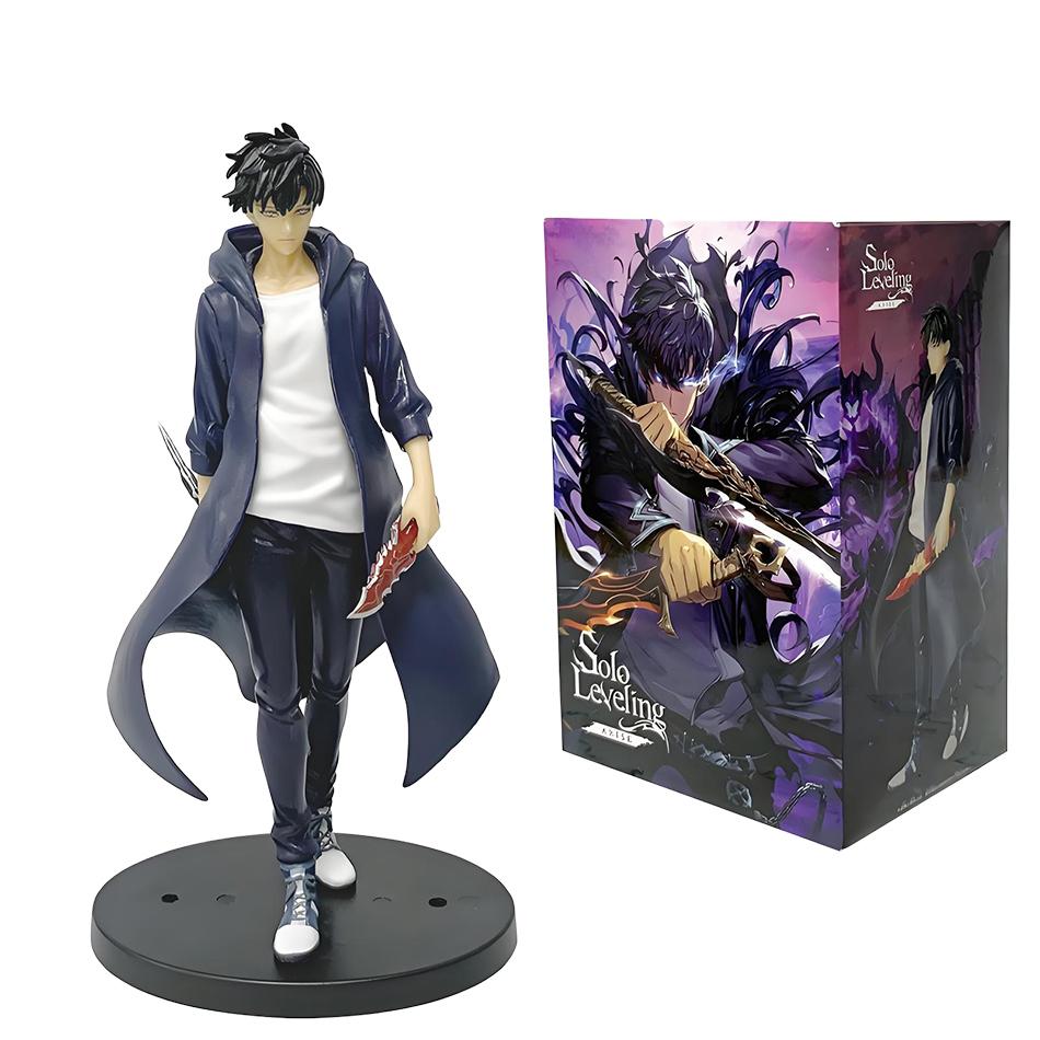 In Stock Solo Leveling (Anime Version) Figure -Sung Jinwoo Action Figure 21cm PVC Collect Model Figure Display Anime Merchandis