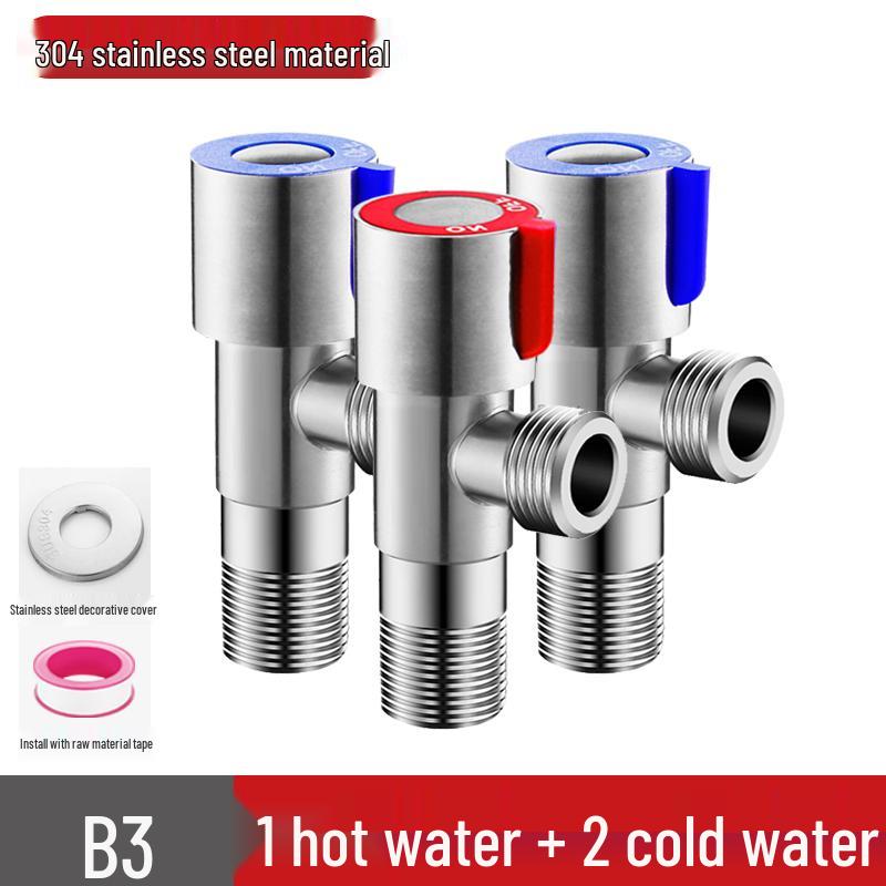 304 Stainless Steel Angle Valve for Hot and Cold Water Heater and Toilet Tap