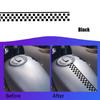 50cm Car Stickers Checkered Stripes Decals Stickers Motorbike Fender Decals Decorative Sticker for Car Motorcycle  Accessories