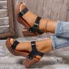 Fashion High Quality Lady Shoes 2024 New Fashion Buckle Women's Sandals Light Casual Platform Sandalias Plus Size 43 Summer Female Shoes