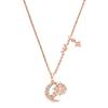 Star And Moon Series Paved Zirconia Fashion Light Luxury Necklace Women Necklace Gold EG3633221